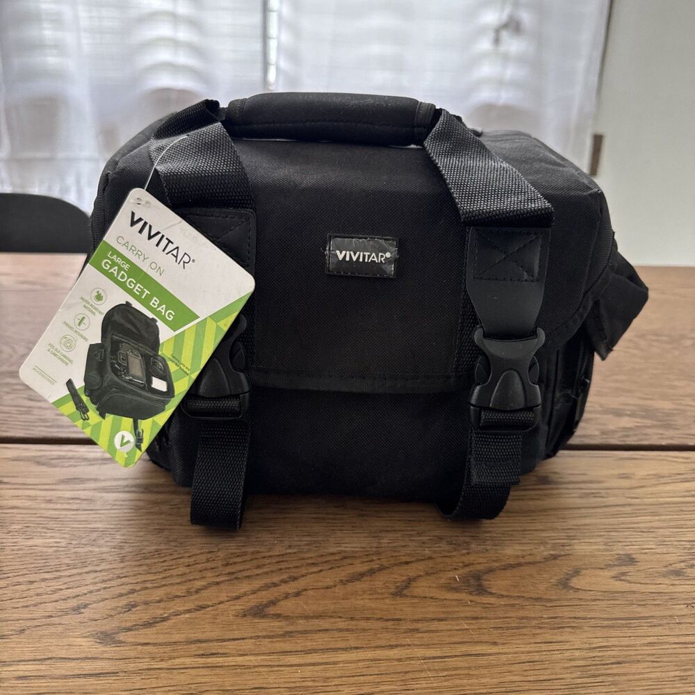 Vivitar Large Gadget Bag - Black (9" x 6.25" x 6.5")
